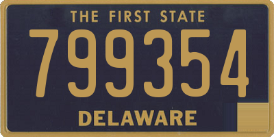 DE license plate 799354