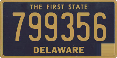 DE license plate 799356