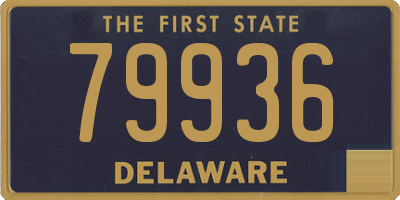 DE license plate 79936
