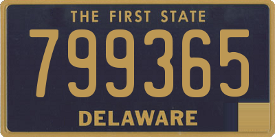 DE license plate 799365