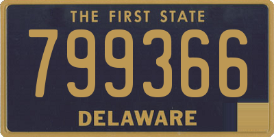 DE license plate 799366