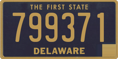 DE license plate 799371