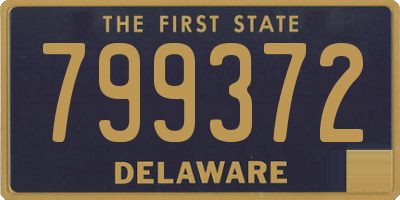 DE license plate 799372