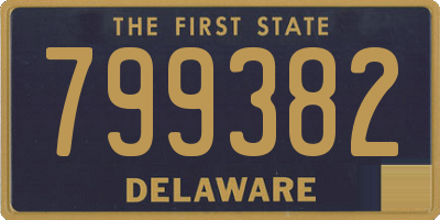 DE license plate 799382