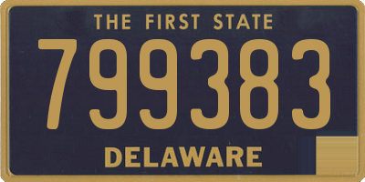 DE license plate 799383