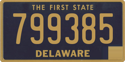 DE license plate 799385