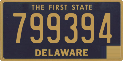 DE license plate 799394