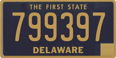 DE license plate 799397