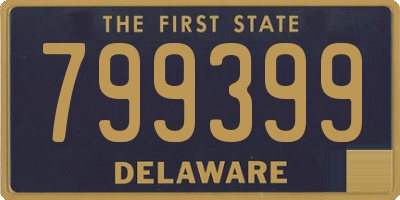 DE license plate 799399