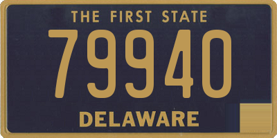 DE license plate 79940