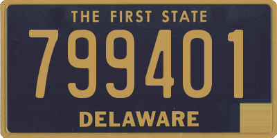 DE license plate 799401