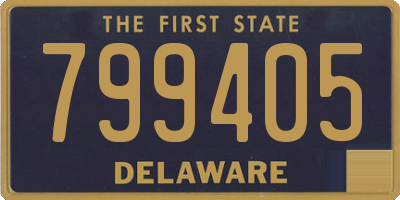 DE license plate 799405