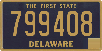 DE license plate 799408