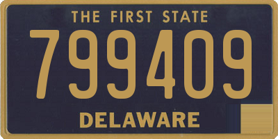 DE license plate 799409