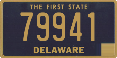 DE license plate 79941