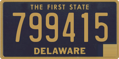 DE license plate 799415