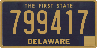 DE license plate 799417