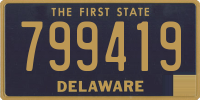 DE license plate 799419