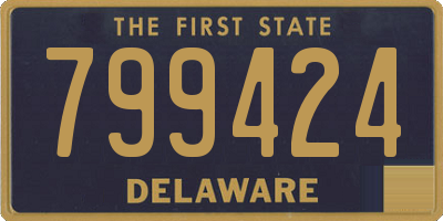 DE license plate 799424