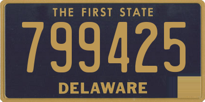 DE license plate 799425