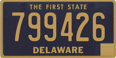 DE license plate 799426