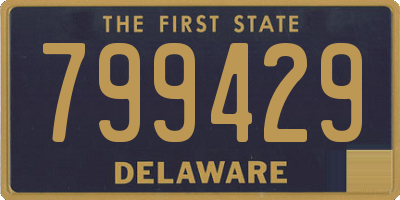 DE license plate 799429