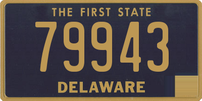 DE license plate 79943