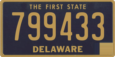 DE license plate 799433