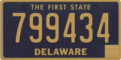 DE license plate 799434
