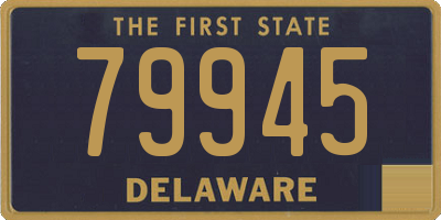 DE license plate 79945