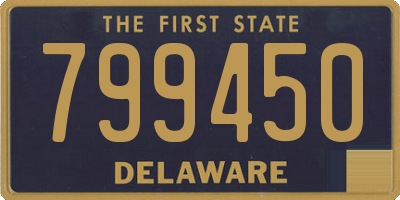 DE license plate 799450