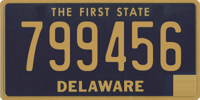 DE license plate 799456