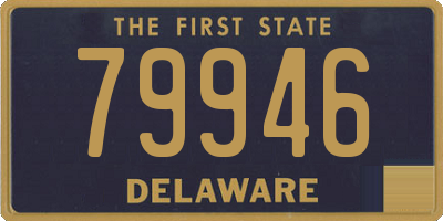 DE license plate 79946