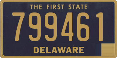DE license plate 799461