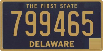 DE license plate 799465