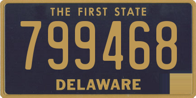 DE license plate 799468