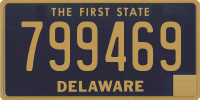 DE license plate 799469