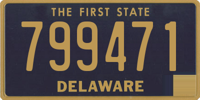 DE license plate 799471