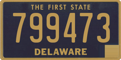 DE license plate 799473