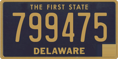 DE license plate 799475