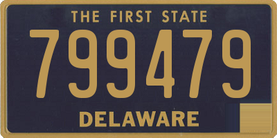 DE license plate 799479