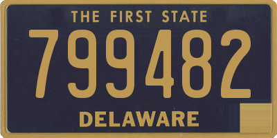 DE license plate 799482