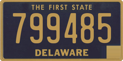 DE license plate 799485