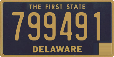 DE license plate 799491