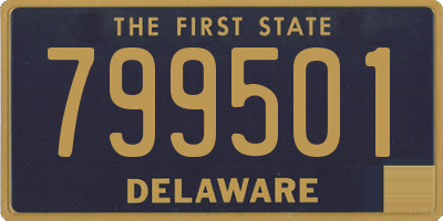 DE license plate 799501