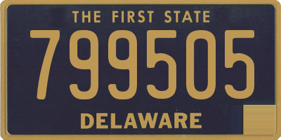 DE license plate 799505