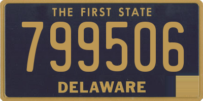 DE license plate 799506
