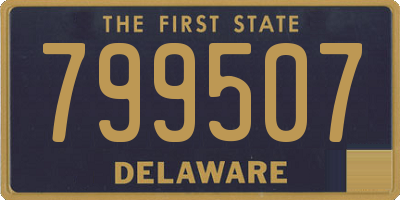 DE license plate 799507