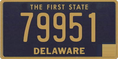 DE license plate 79951