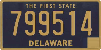 DE license plate 799514